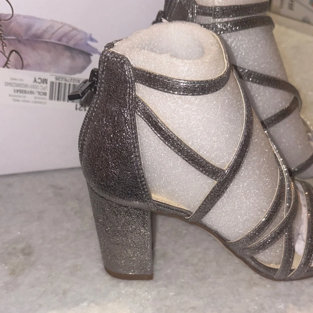 Jessica Simpson Metallic Strappy Heels